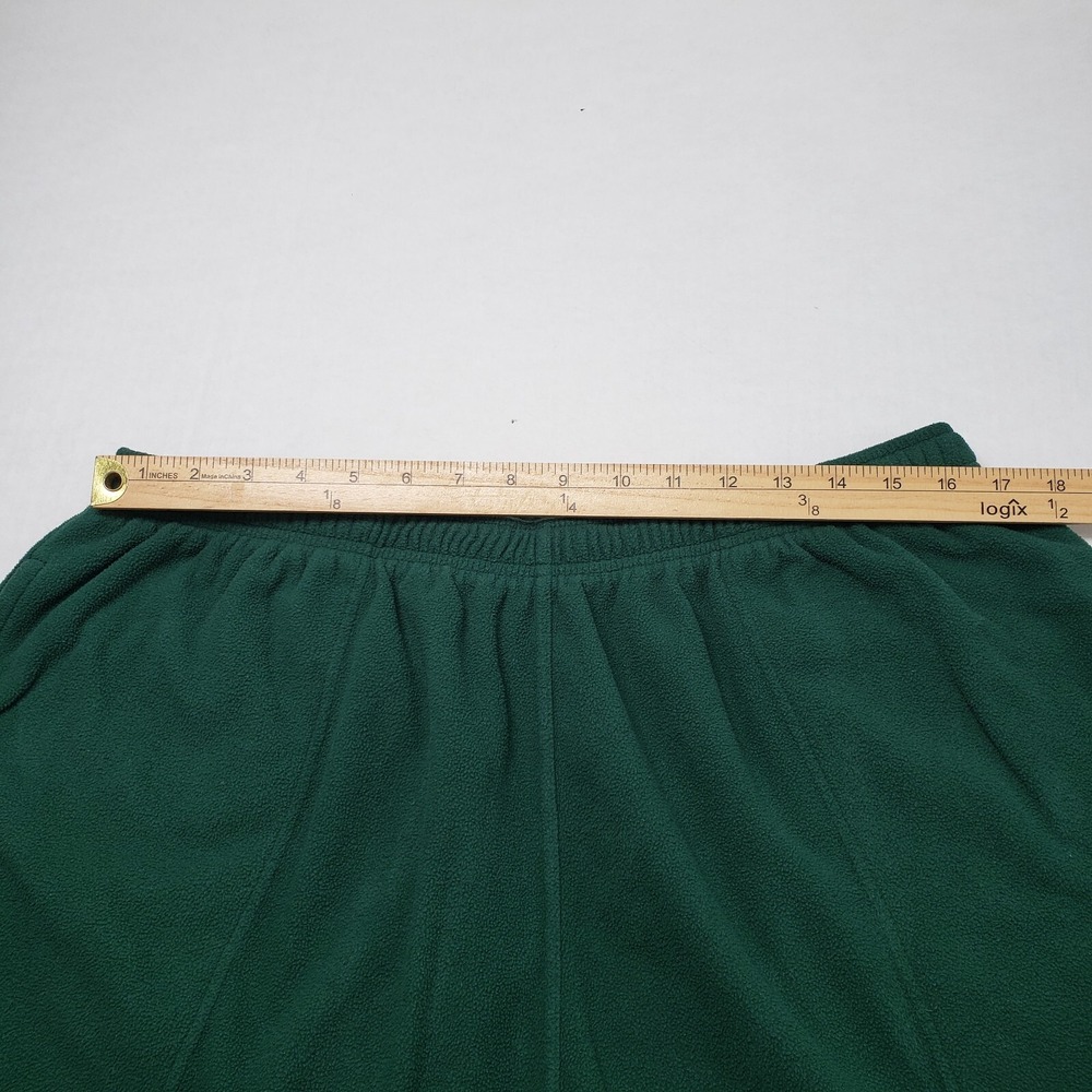 Vintage Outersport Fleece Shorts Womens XL Green Sweatshorts High Waisted Cozy - Picture 5 of 16